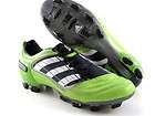 Adidas Predator X Fg Green Leather/Black Soccer Futball Cleats Boots 