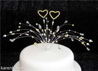 Please note that this cake topper is lemon white and silver but can be 
