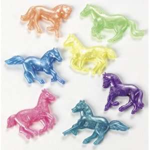   48 Pearlized Squishy Horses   Sticky & Slime