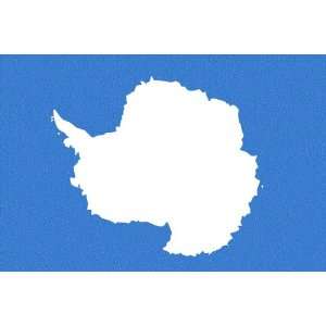 Antarctica Flag Clear Acrylic Keyring 2.75 inches x 2 inches