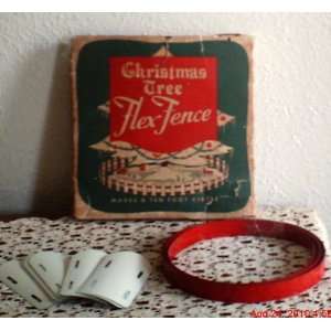  Christmas Tree Flex Fence Vintage 60s 