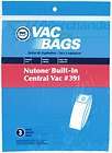 Central Vacuum Bags for Nutone CV350,353,CV45​0, CV750, replaces 