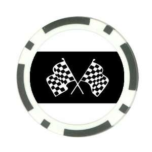  Racing Flags Poker Chip Card Guard Great Gift Idea 