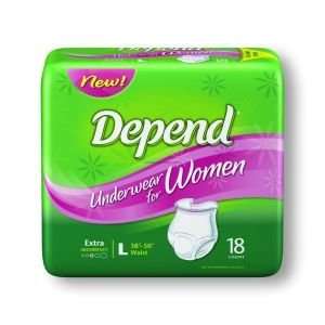  Depends Protective Underwear for Women and Men    Case of 