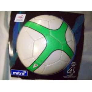  Miter soccer ball   size 4   green and white Sports 