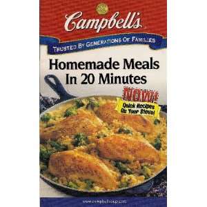   Campbells Homemade Meals in 20 Minutes Campbell Soup Company Books