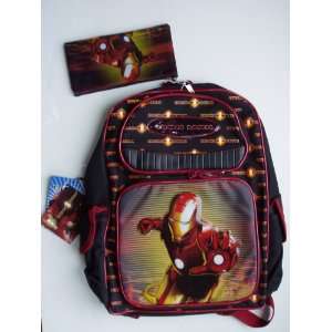  Iron Man Backpack   Full Size   Bonus Pencil Case Toys 