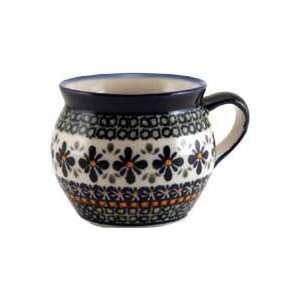 Polish Pottery Potbelly Coffee Mug 17 Oz.  Kitchen 