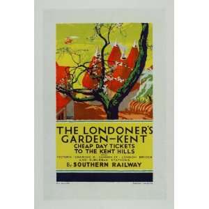 1927 Kent Southern Railway Gregory Brown Ad Mini Poster 