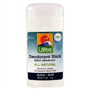 Lafes Natural Crystal Natural and Organic Deodorant Stick Active 2.50 