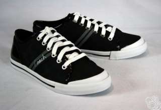 COACH Folly Stripe Webb Black / Black   Dark Grey Womens Sneakers 