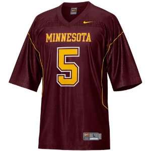  Nike Minnesota Golden Gophers #5 Football Replica Jersey 