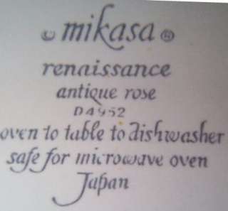 Set (5) Mikasa Renaissance ANTIQUE ROSE Salad Plates  