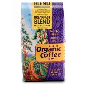 The Organic Coffee Company, Breakfast Blend   12 oz. Whole Bean 