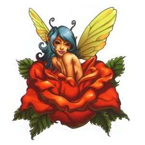  Fairy in Rose Temporaray Tattoo Toys & Games