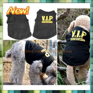   Sale Apparel Dress Puppy Black Pet Dogs Cotton Printed Vest Clothes