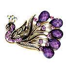 pugster february birthstone purple tail phoenix brooch $ 4 82