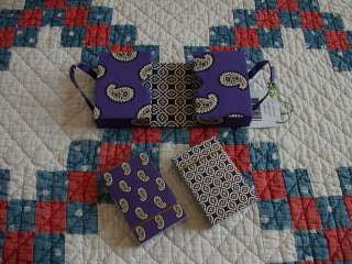   Limited Ed Vera Bradley NWT Simply Violet Cards & RARE Little Hip Bag