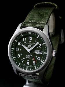Seiko 5 Military Nylon Strap Automatic Watch SNZG09K1  