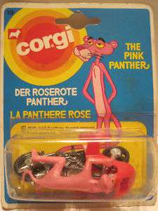 CORGI JR #19 PINK PANTHER MOTORCYCLE 164 UK 1979 MOC  