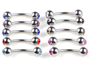 NEW 10pcs wholesale body jewelry Mix colors Lots Double Ball 