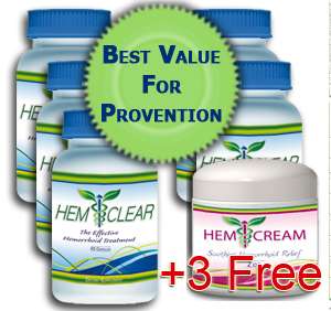 HemClear The #1 Selling Hemorrhoids Treatment 6 items  
