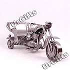Vintage Hand Made Metal Art Bar Decor Motorcycle Motor Tricycle Model 