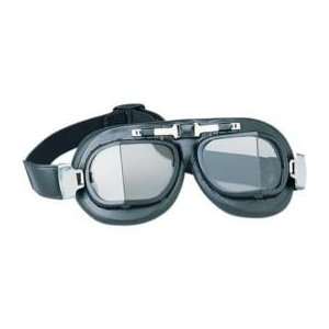  Drag Specialties Red Baron Goggles, Flat Black 220001 BX3 