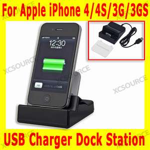 USB Cradle Charger Dock Station Desktop FOR Apple iPhone 4 4G 4S 3G 