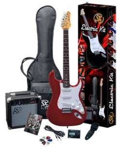 SX RST CAR w/GA1065 Electric Guitar Package w/amp,dvd  