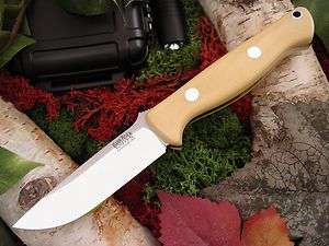 Bark River Knife and Tool Gunny knife, antique ivory micarta handles 