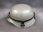 German WWII Helmet Black Leather Carry Strap with Metal Fittings