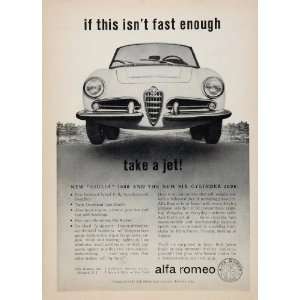  1963 Alfa Romeo Giulia 1600 Six Cylinder 2600 Price Ad 