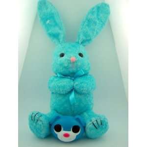  Light Blue Stuffed Animal Easter Bunny Teddy Bear with Candy 