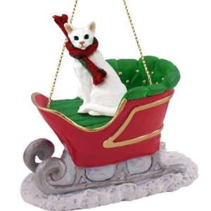   Oriental Shorthaired Sleigh Ride Christmas Ornament
