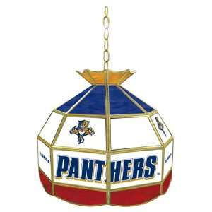   Panthers 16 Inch Diameter Stained Glass Pub Light 