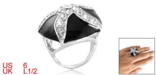 Lady Starfish Rhinestone Jewelry Finger Ring US Size 6  