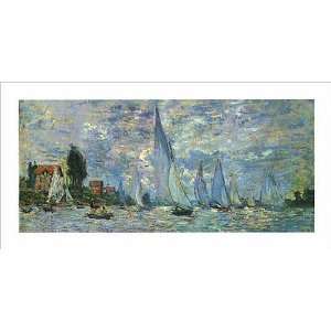  Regatta in Argenteuil by Claude Monet Poster Print, 39 