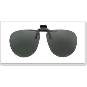 Polarized Clip on Flip up Plastic Sunglasses   Preppy   52 54mm X 51mm 