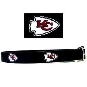  Embossed NFL Leather Belt   Kansas City Chiefs Sports 