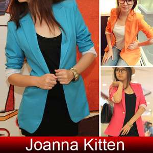 JK Women’s Suit Blazer Turn Back Cuff Jacket 3colors  