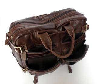 NWT Cowboy Vintage Leather Mens Briefcase Laptop Dispatch Travel 
