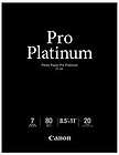 Canon Photo Paper Pro Platinum 8.5 X 11   20 Sheets