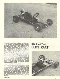 Vintage 1960s Karting World Blitz Kart Go Kart Test  