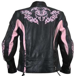 Xelement XS2005 Embroidered Ladies Motorcycle Jacket size M  