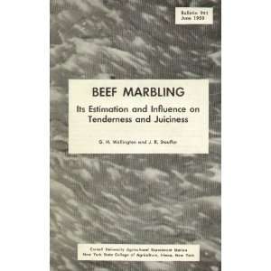  Beef marbling Its estimation and influence on tenderness 