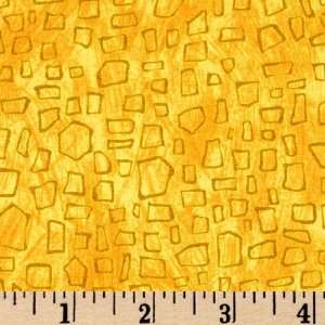   Safari So Good Blocks Yellow Fabric By The Yard Arts, Crafts & Sewing
