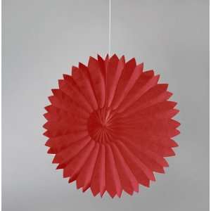  Red Paper Tissue Fans