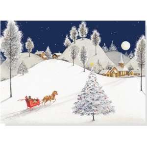  Moonlight Sleigh Ride Holiday Boxed Cards (Christmas Cards 