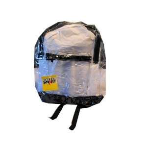  School Smart Youth Clear Transparent Vinyl Backpack Bag 
